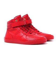 Android Homme Epsilon Mid 315 Red Hi Top Trainers
