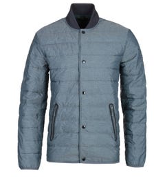 Barbour International Redwell Quilted Grey Bomber Jacket